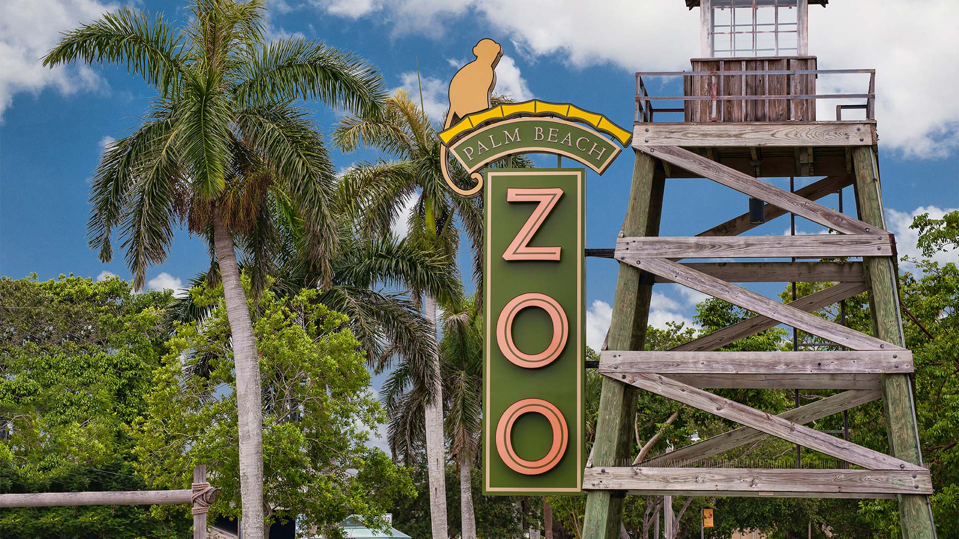 Exploradores tempranos en el zoológico en Palm Beach