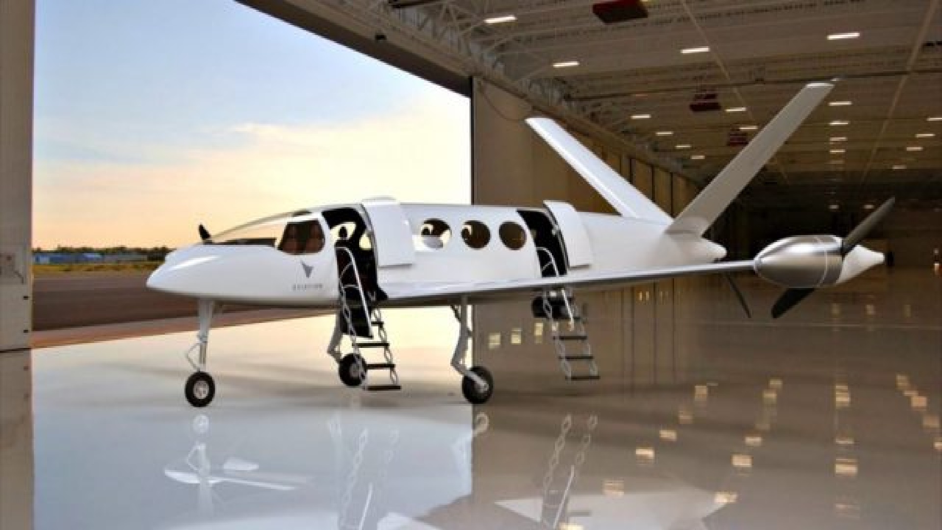 Presentan el prototipo de avión eléctrico para 9 pasajeros