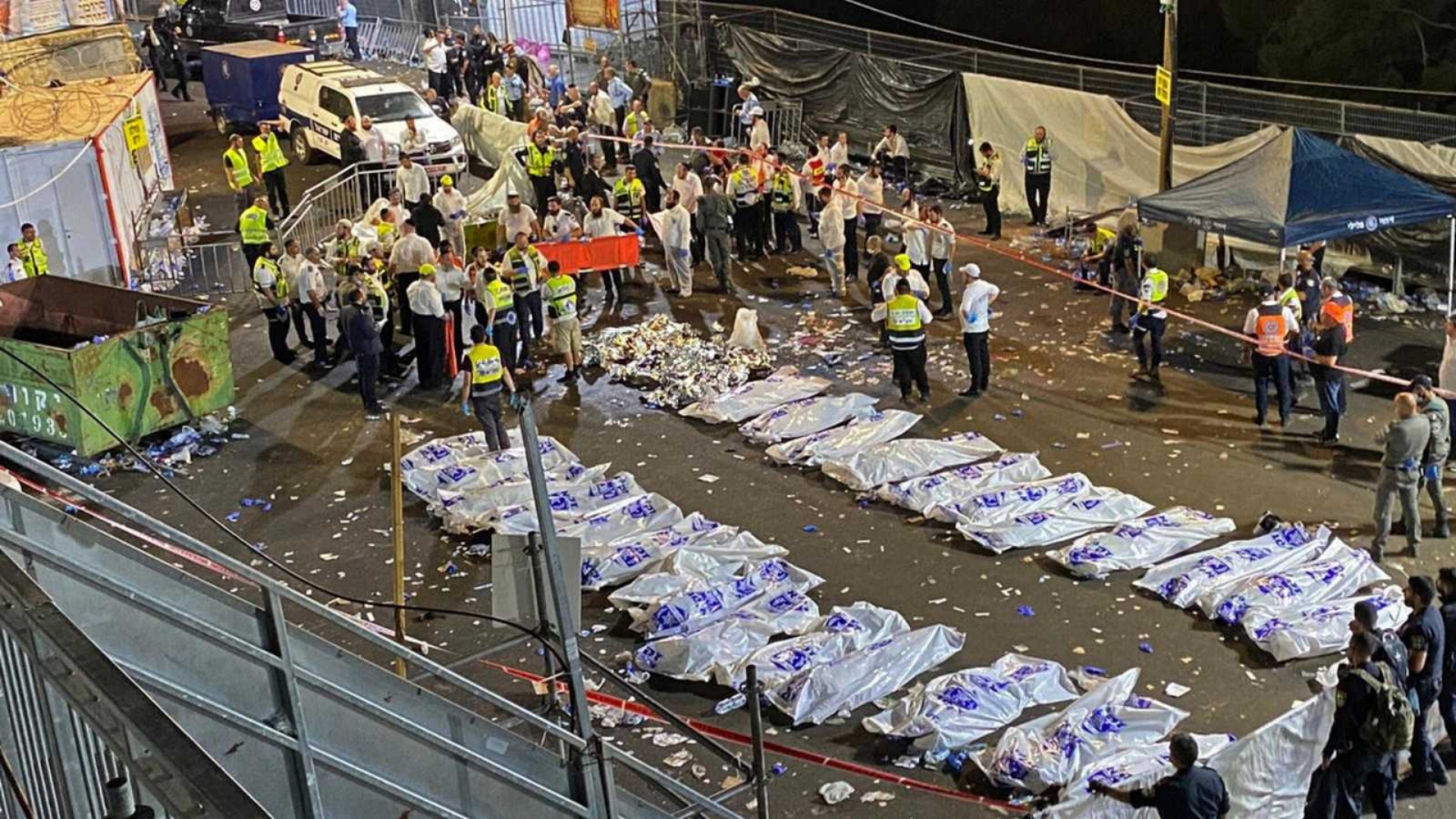 Más de 40 muertos por estampida en Israel