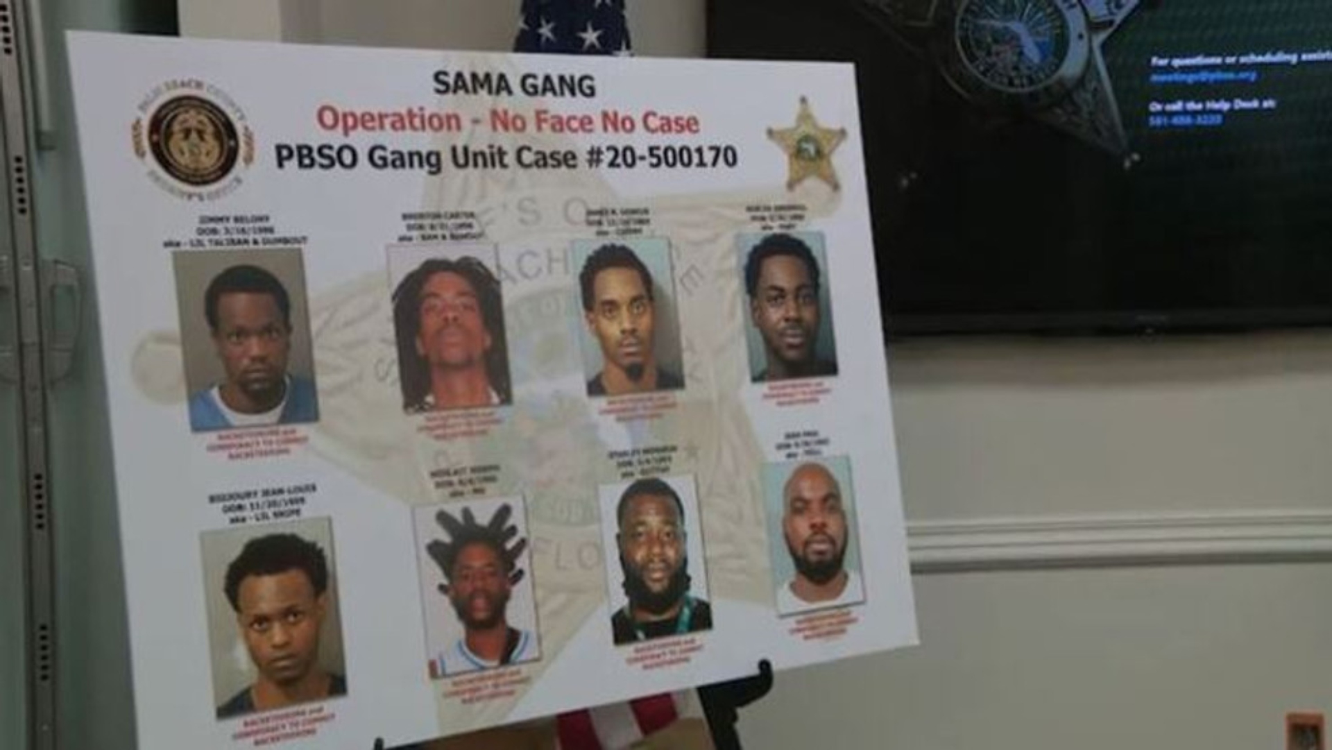Arrestan a nueve personas en Palm Beach por relación con pandillas haitianas