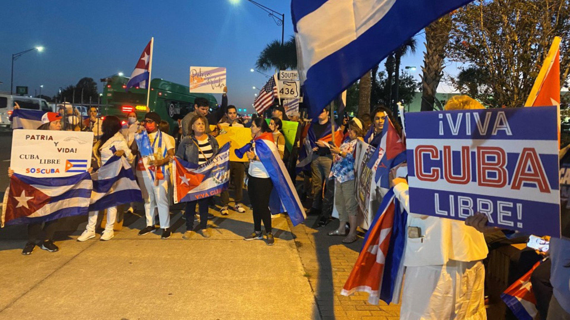 En clamor de los exiliados cubanos en diferentes partes de Florida