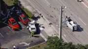 Grave accidente múltiple en Tamarac