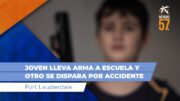 Joven lleva arma a escuela y otro se dispara por accidente en Fort Lauderdale